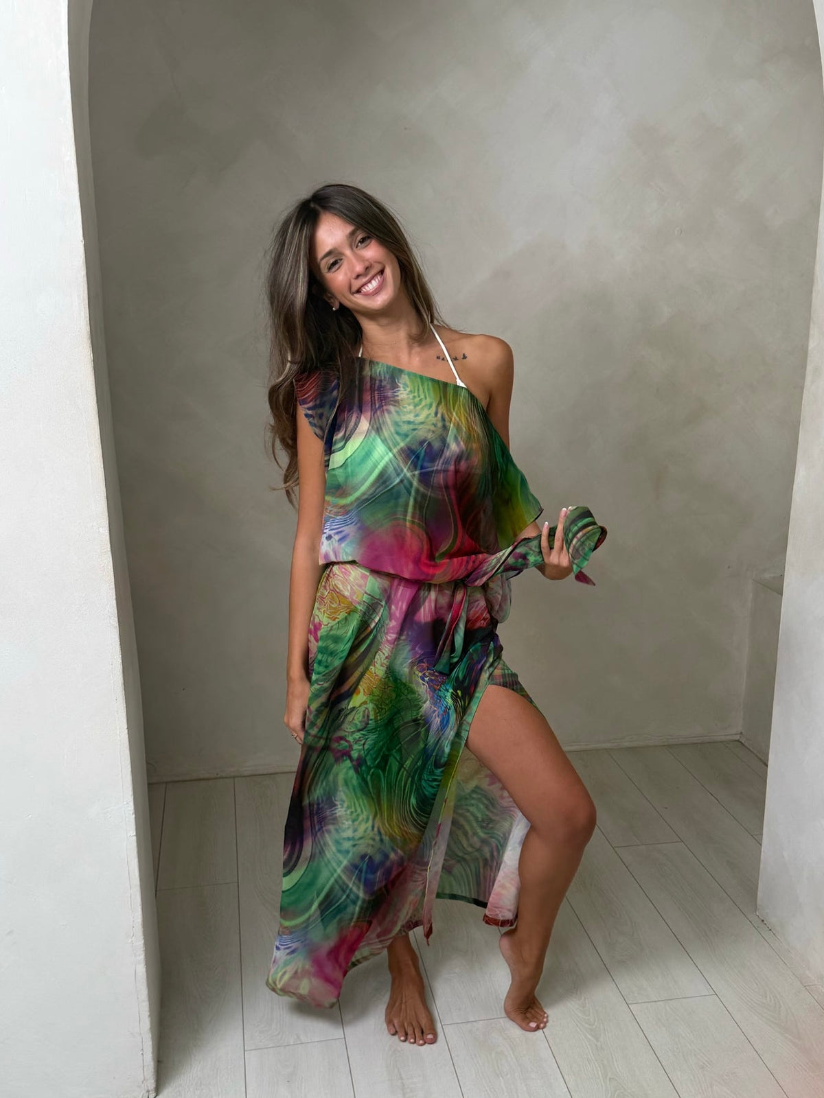 Alora Kaftan - Colourful Abstract