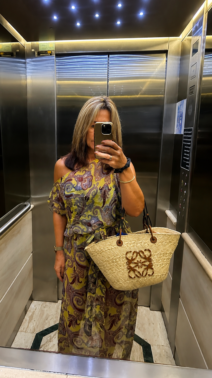 Alora Kaftan - Yellow Paisley
