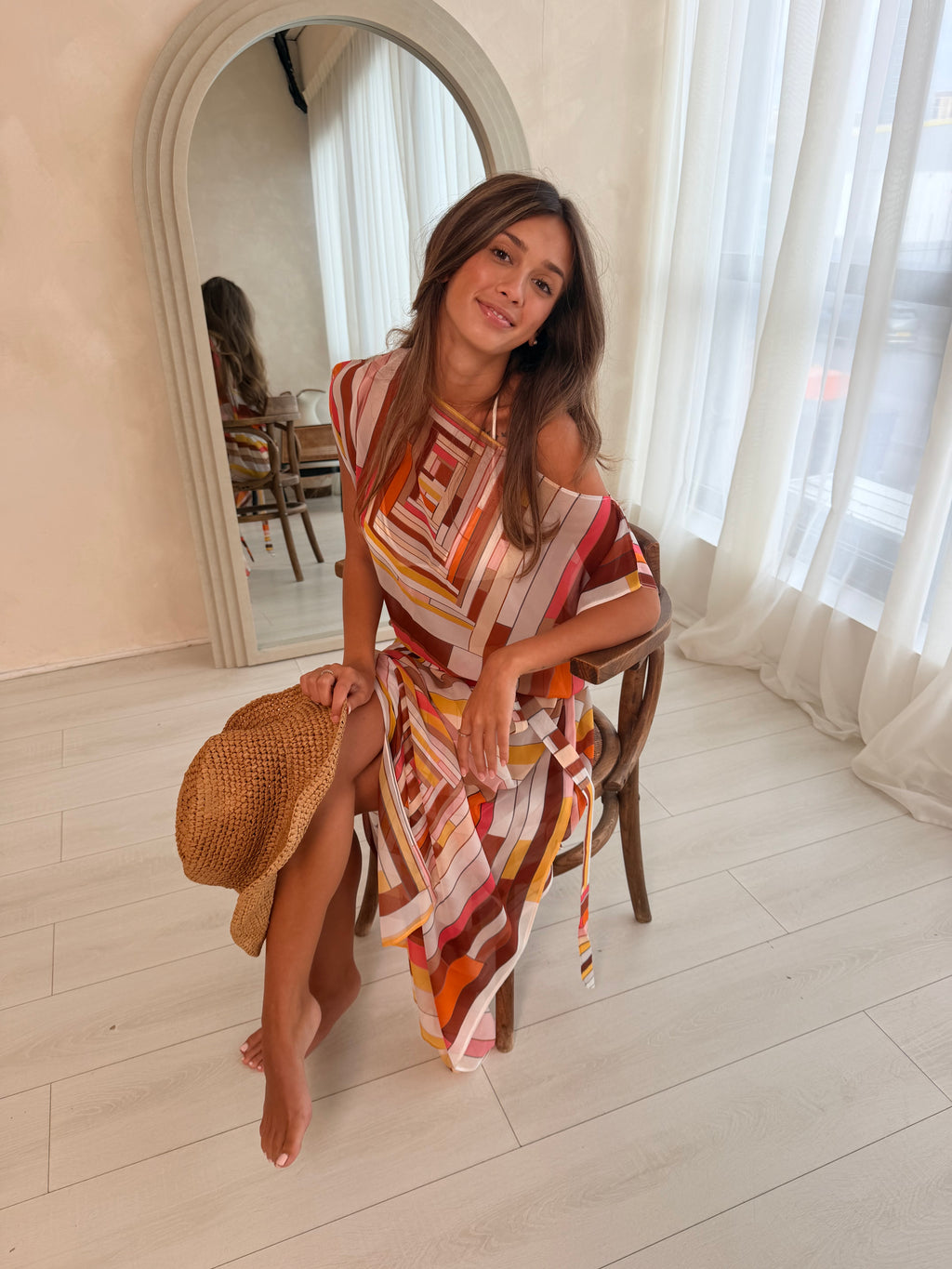 Alora kaftan - Colourblock