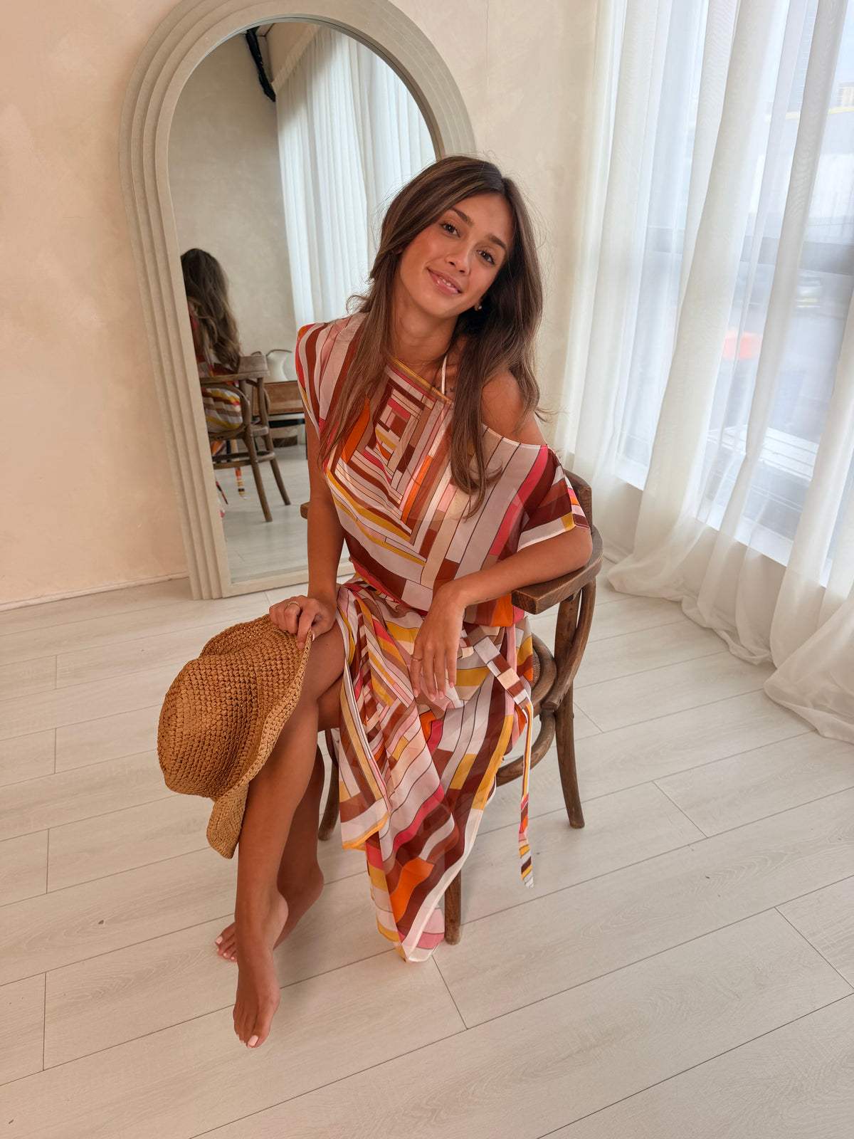 Alora kaftan - Colourblock