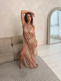 Alora Kaftan - Green Paisley