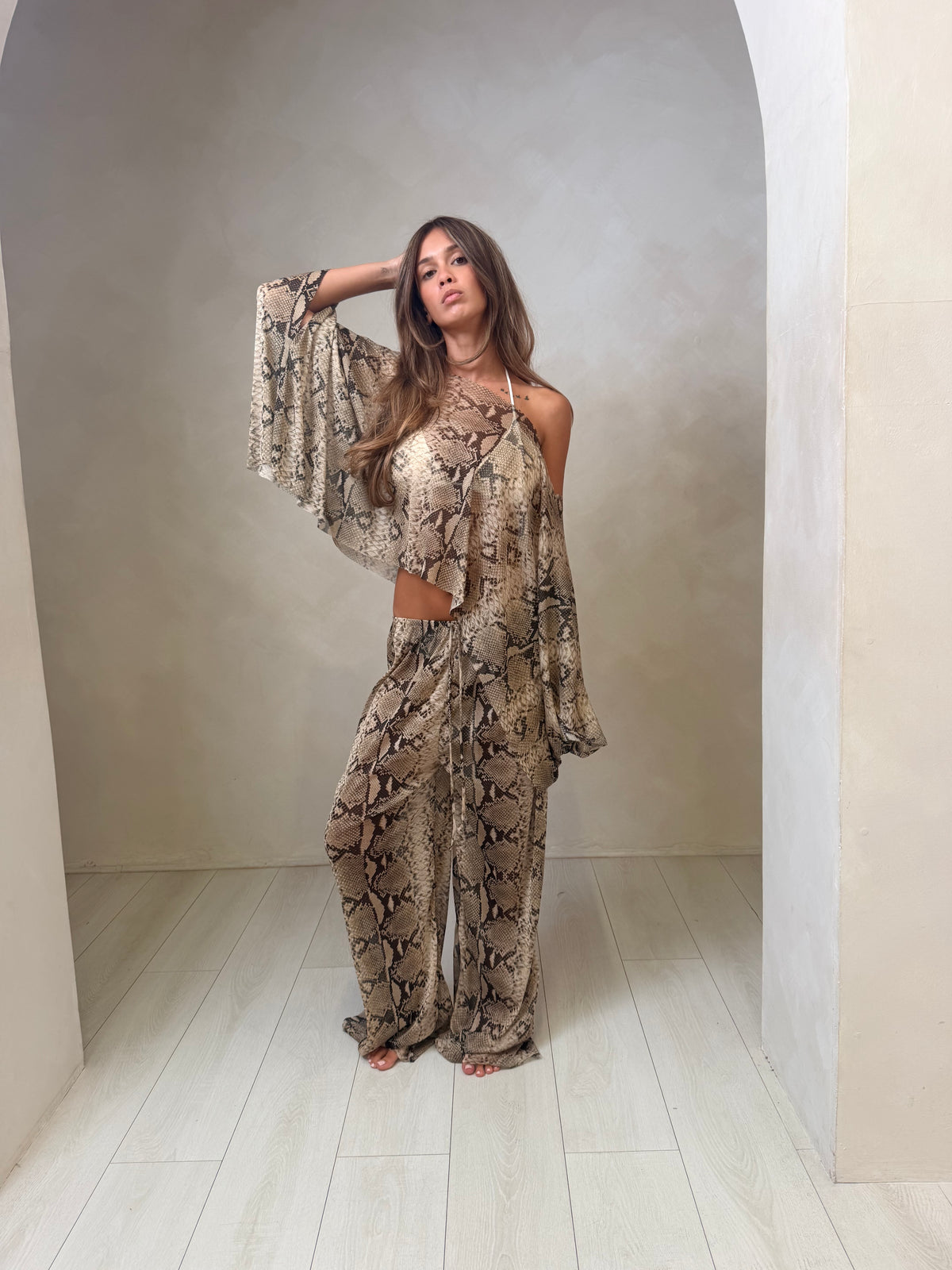 Ivy Cape Top - Snake